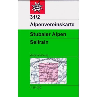 Alpenvereinskarte map 31/2: Stubaier Alps - Sellrain (Hiking and Ski)