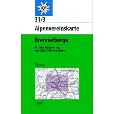 Alpenvereinskarte map 31/3: Brenner Pass (Ski)