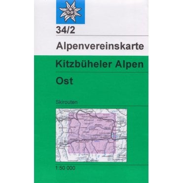 Alpenvereinskarte map 34/2: Kitzbühel Alps - East (Ski)