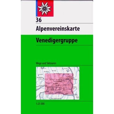 Alpenvereinskarte map 36: Venedigergruppe (Hiking and Ski)