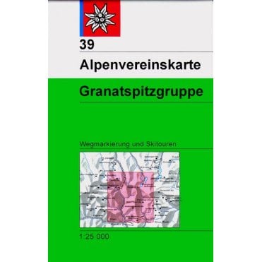 Alpenvereinskarte map 39: Granatspitze Group (Hiking and Ski)