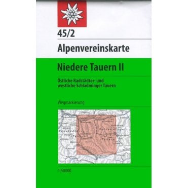 Alpenvereinskarte map 45/2: Niedere Tauern 2 (Hiking)