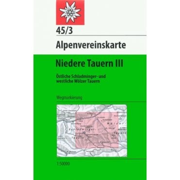 Alpenvereinskarte map 45/3: Niedere Tauern 3 (Hiking)