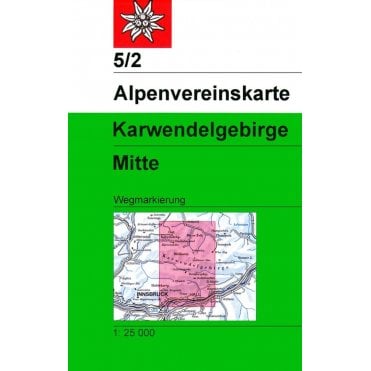 Alpenvereinskarte map 5/2: Karwendelgebirge - center (Hiking)