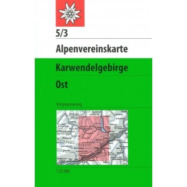 Alpenvereinskarte map 5/3: Karwendelgebirge - East (Hiking)