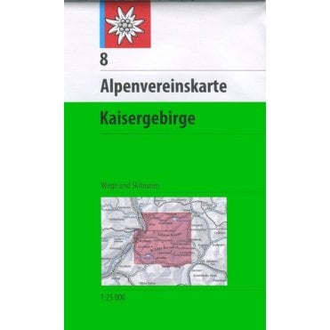 Alpenvereinskarte map 8: Kaisergebirge (Hiking and Ski)
