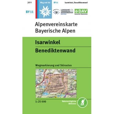 Alpenvereinskarte map BY11: Isarwinkel - Benediktenwand (Hiking and Ski)