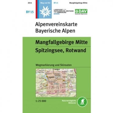 Alpenvereinskarte map BY15: Mangfallgebirge mid - Spitzingsee Rotwand (Hiking and Ski)