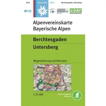 Alpenvereinskarte map BY22: Berchtesgaden Alps - Untersberg (Hiking and Ski)