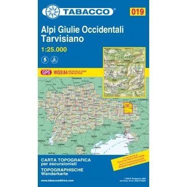 Alpi Giulie Occidentali / Tarvisiano | Tabacco, map 019