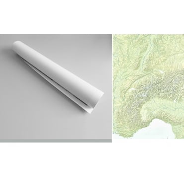 Alps relief map