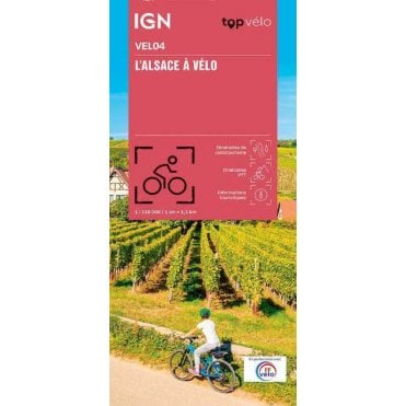 Alsace by bike - IGN map VEL04