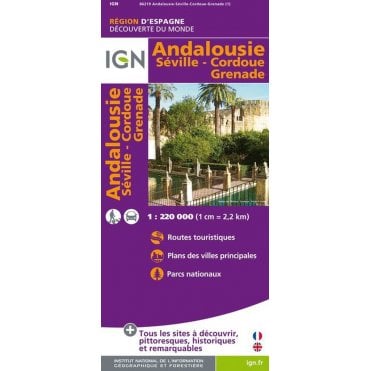 Andalousie / Sevilla / Cordou / Grenade - IGN Road and tourist map 86219
