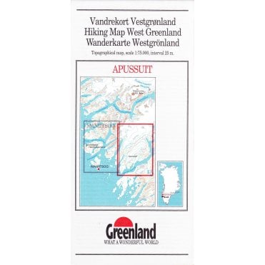 Apussuit: West Greenland Hiking Map No.13 (1:75 000)