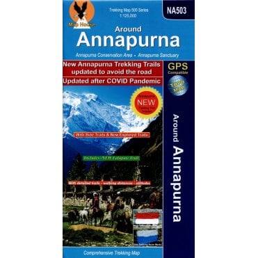 Around Annapurna : Annapurna Conservation Area, Annapurna Sanctuary | Nepa Map NA503