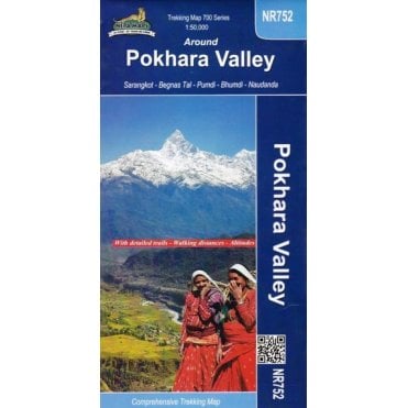 Around Pokhara Valley. Nepa Map NR752