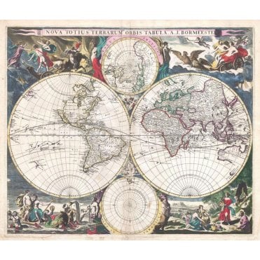 Bormeester Map of the World (1685)