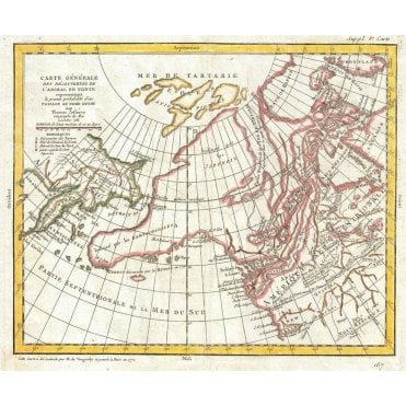 Map of Alaska, the Pacific Northwest and the Northwest Passa