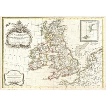 Zannoni Map of the British Isles: England, Scotland, Ireland