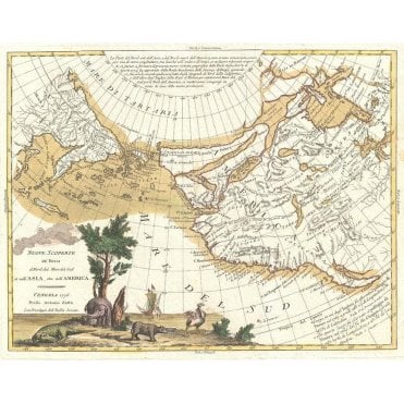 Zatta Map of California and the Western Parts of North Ameri