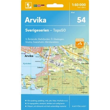Arvika (Sweden) - Norstedts Outdoor map 54