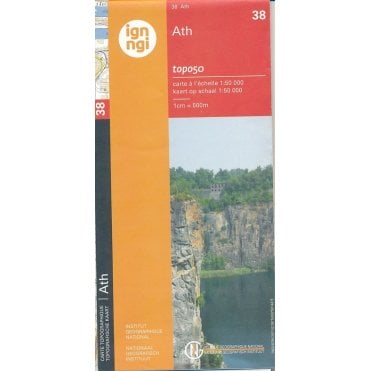 Ath - Belgium IGN Topo map 38