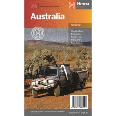 Australia Country Map (Folded)
