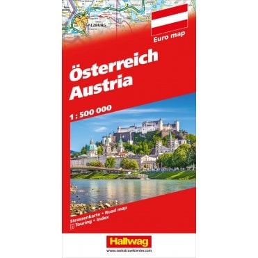 Austria road map with Distance table