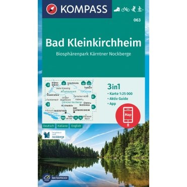 Bad Kleinkirchheim, Carinthia Nockberge Biosphere Park | Kompass hiking map 063