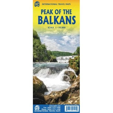 Balkans & Peaks of The Balkans Travel Reference Map