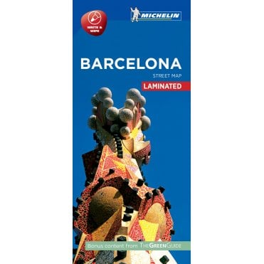 Barcelona - Michelin City Map 9205 - Laminated