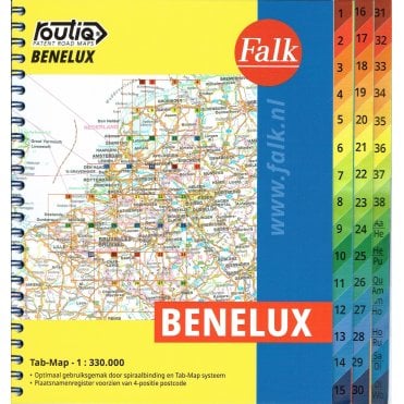 Benelux (Belgium, Netherlands & Luxembourg) Road Atlas - Fal