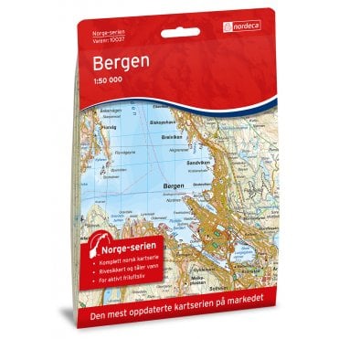 10037: Bergen Norge-serien 1:50 000