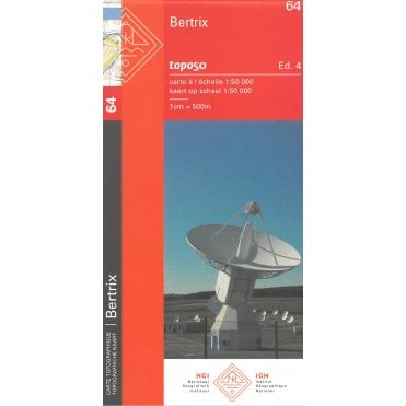 Bertrix - Belgium IGN Topo map 64