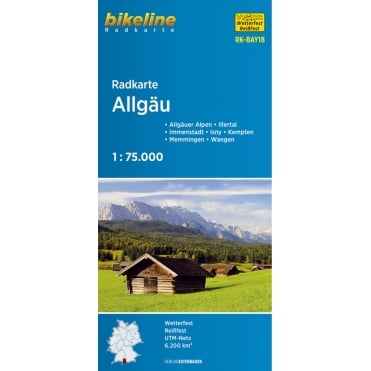 Bikeline Map: Allgau Cycling Map
