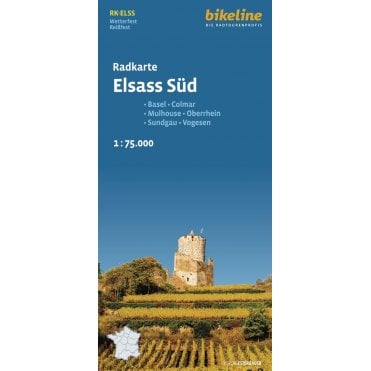 Bikeline Map: Alsace South Cycling Map
