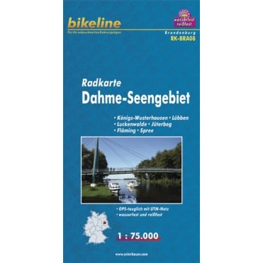 Bikeline Map: Dahme-Seengebiet Cycling Map