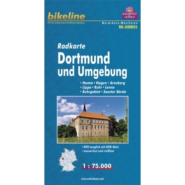 Bikeline Map: Dortmund and surroundings Cycling Map
