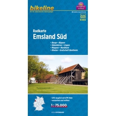 Bikeline Map: Emsland South Cycling Map