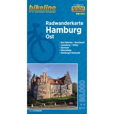 Bikeline Map: Hamburg East cycling tour map