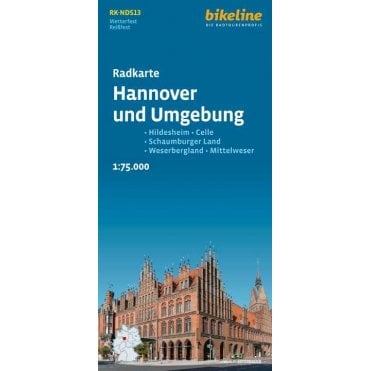 Bikeline Map: Hannover and surroundings Cycling Map