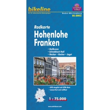 Bikeline Map: Hohenlohe Franken Cycling Map