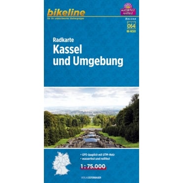 Bikeline Map: Kassel and surroundings Cycling Map