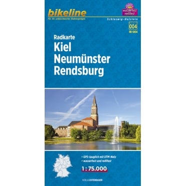 Bikeline Map: Kiel Neumunster Rendesburg Cycling Map