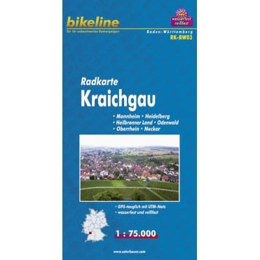 Bikeline Map: Kraichgau Cycling Map