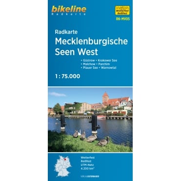 Bikeline Map: Mecklenburgische Seen West Cycling Map