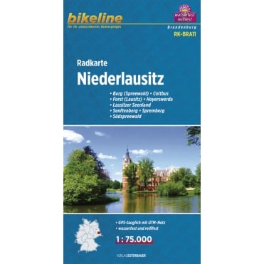 Bikeline Map: Niederlausitz Cycling Map