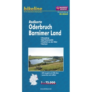 Bikeline Map: Oderbruch / Barnimer Land Cycling Map
