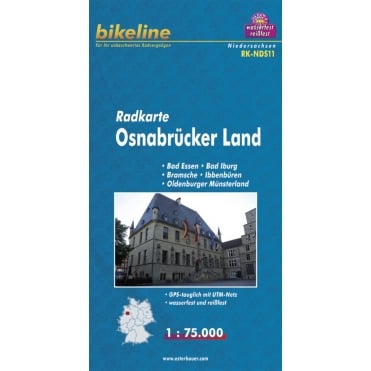 Bikeline Map: Osnabrucker Land Cycling Map