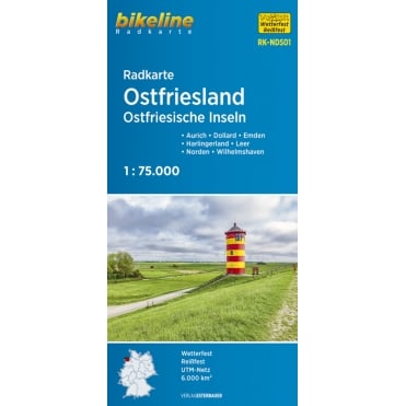 Bikeline Map: Ostfriesland Cycling Map